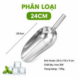 Xẻng Xúc Thực Phẩm Inox Không Gỉ Bề Mặt Nhẵn Bóng Dễ Vệ Sinh Chịu Lực Tốt An Toàn Sử Dụng GD113 9