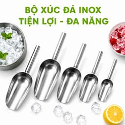 Xẻng Xúc Thực Phẩm Inox Không Gỉ Bề Mặt Nhẵn Bóng Dễ Vệ Sinh Chịu Lực Tốt An Toàn Sử Dụng GD113 2