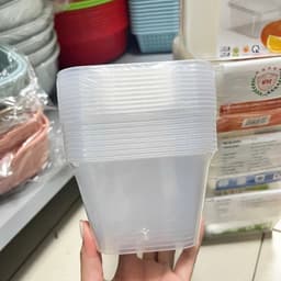 Lốc 10 hộp thực phẩm Chữ Nhật Vĩ Hưng – Hộp bảo quản có nắp, tiện trữ thực phẩm 3