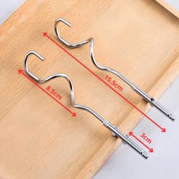 Phụ Kiện Máy Đánh Trứng HE-133, Bộ Que Đánh Trứng, Đánh Bột Thay Thế Bằng Thép Không Gỉ 9