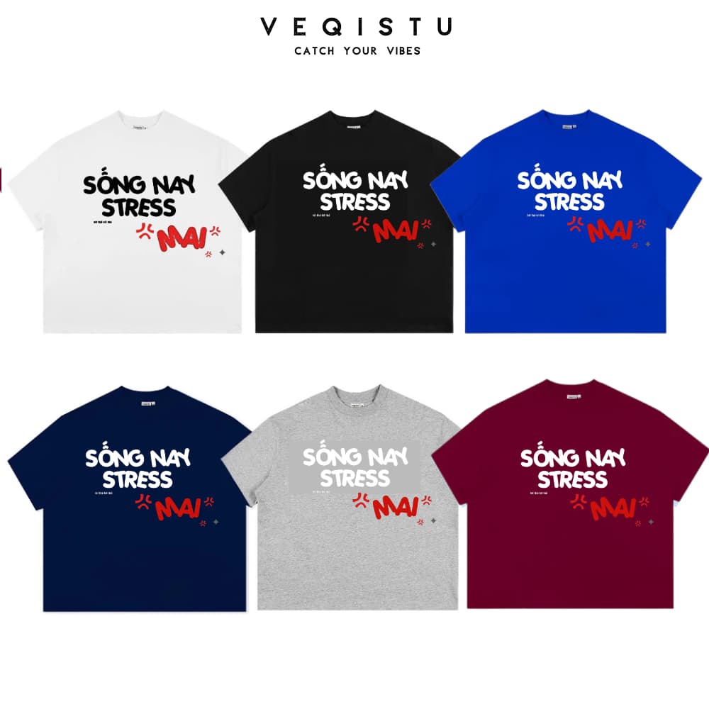 Áo Thun BOXY Local Brand VEQISTU "IT'S SEA", Áo Thun Boxy Form Rộng Unisexm Nam Nữ Cổ Tròn 250Gsm  Cotton