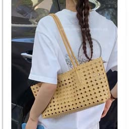 Túi Đan Kẹp Nách Dáng Ngang Hot Trend Kèm Túi Nhỏ 5