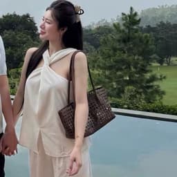 Túi Đan Kẹp Nách Dáng Ngang Hot Trend Kèm Túi Nhỏ 6