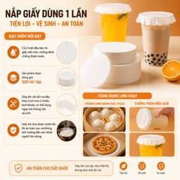 [HÀNG MỚI VỀ] SET 500 Tờ Giấy Chống Tràn Miệng Cốc, Chống Tràn Cafe, Trà Sữa, Chống Tràn Ly Hiệu Quả Hàng Loại I 3