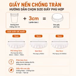 [HÀNG MỚI VỀ] SET 500 Tờ Giấy Chống Tràn Miệng Cốc, Chống Tràn Cafe, Trà Sữa, Chống Tràn Ly Hiệu Quả Hàng Loại I 4