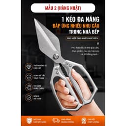 Kéo Cắt Gà Cao Cấp Đa Năng Nhật Bản Siêu Bén, Tự Động Đàn Hồi, Cắt Xương Gà Vịt Tiện Lợi 8