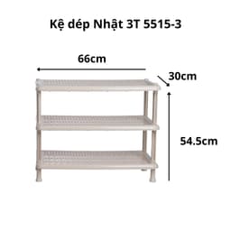 Kệ Giày Dép Việt Nhật 5515-2/5515-3, Kệ Đựng Dép Nhựa Đa Năng Gọn Gàng Tiết Kiệm Không Gian - DOMUS 3