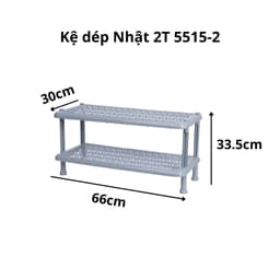 Kệ Giày Dép Việt Nhật 5515-2/5515-3, Kệ Đựng Dép Nhựa Đa Năng Gọn Gàng Tiết Kiệm Không Gian - DOMUS 2