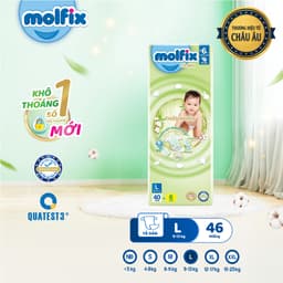 [Mua 3 gói_Chọn QUÀ trong giỏ] Tã dán thiên nhiên Molfix Jumbo đủ các size NB70/S54/M46/L46/XL44 cho Bé 6