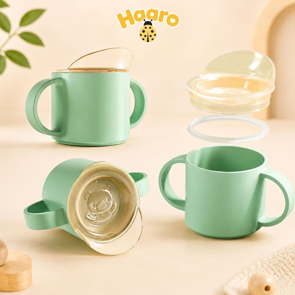 Cốc tập uống nước cho bé 2 giai đoạn chống đổ 150ml