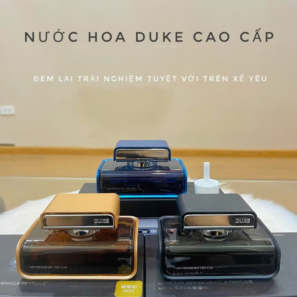 Nước hoa ô tô Duke cao cấp chiết xuất thiên nhiên khử mùi chống say xe hiệu quả