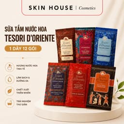 Sữa Tắm Nước Hoa Tesori D'Oriente 1 dây 12 gói 7ml/9ml Lưu Hương Dịu Nhẹ Skin House 1