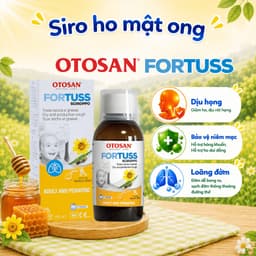 Siro Ho Cho Bé Otosan Fortuss Vị Mật Ong Ngọt Giảm Ho Khan Đau Rát Khàn Tiếng Tan Đờm Chai 180g 5