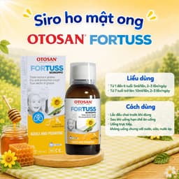 Siro Ho Cho Bé Otosan Fortuss Vị Mật Ong Ngọt Giảm Ho Khan Đau Rát Khàn Tiếng Tan Đờm Chai 180g 9
