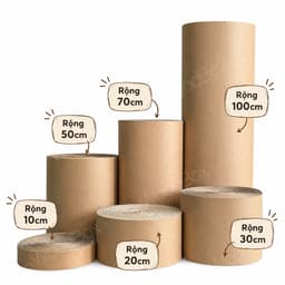 Giấy bìa carton 2 lớp đóng hàng gốm sứ. Cuộn bìa catton chống sốc bọc hàng dễ vỡ rộng 120cm x dài NHIỀU KÍCH THƯỚC 2