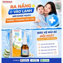 Xịt Mũi Otosan Nasal Spray Baby Cho Bé Từ 1 Tuổi Lọ 20ml Giúp Thông Mũi Giảm Tắc Nghẹt 3
