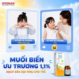 Xịt Mũi Otosan Nasal Spray Baby Cho Bé Từ 1 Tuổi Lọ 20ml Giúp Thông Mũi Giảm Tắc Nghẹt 7