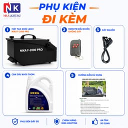 MÁY TẠO KHÓI LẠNH NIKA F-2000 PRO - Máy Khói lạnh Sân Khấu, Máy Phun Khói Đám Cưới, Khói Sát Mặt Đất 2