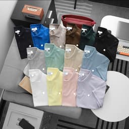 | 55kg - 93kg | Áo thun Polo Nam form suông màu pastel trẻ trung chất pique cotton bigsize 90kg - 3bros 1