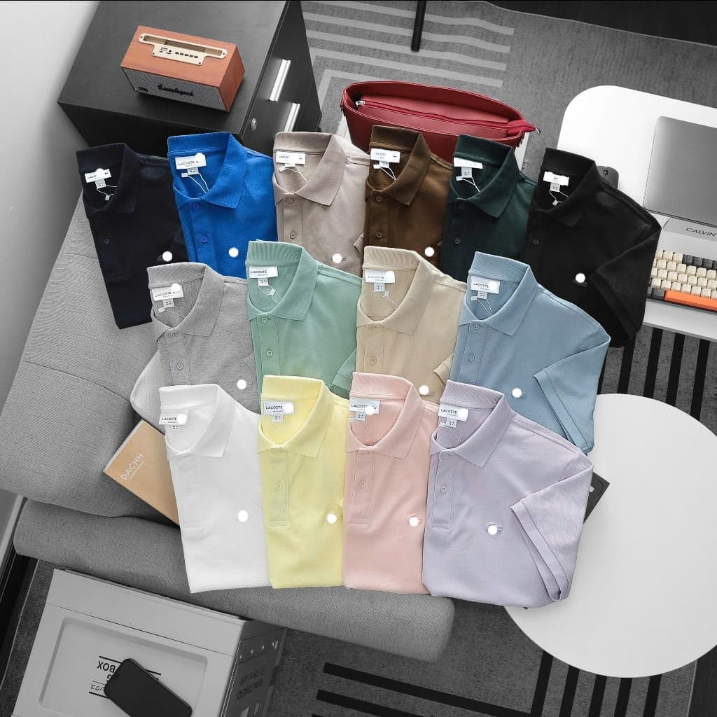 | 55kg - 93kg | Áo thun Polo Nam form suông màu pastel trẻ trung chất pique cotton bigsize 90kg - 3bros