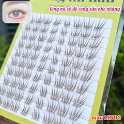 Lông Mi Màu Nâu MN21 Nhẹ Nhàng Tự Nhiên Độ Dài 9-13mm GREEN Thủy Mi 6
