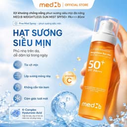 Xịt Khoáng Chống Nắng MED:B Weightless Sun Mist SPF50+ PA+++ 80ml- Chống UV, Chống Lão Hóa, Khóa Nền 8