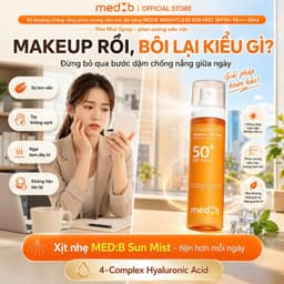Xịt Khoáng Chống Nắng MED:B Weightless Sun Mist SPF50+ PA+++ 80ml- Chống UV, Chống Lão Hóa, Khóa Nền 9