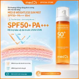 Xịt Khoáng Chống Nắng MED:B Weightless Sun Mist SPF50+ PA+++ 80ml- Chống UV, Chống Lão Hóa, Khóa Nền 7