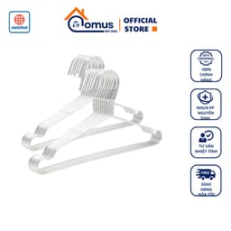 Bộ 10 Móc Nhôm Phơi Quần Áo TADAHOME Dày Dặn Cứng Cáp, Móc Treo Quần Áo Phơi Đồ - DOMUS 1