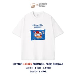 (9KG -100KG) Áo thun cho bé trai bé gái ISEE VN cotton 4 chiều in hình VỊT FUNDAY / BÁNH OREO form regular premium 6