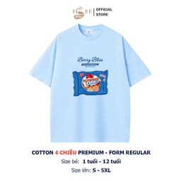 (9KG -100KG) Áo thun cho bé trai bé gái ISEE VN cotton 4 chiều in hình VỊT FUNDAY / BÁNH OREO form regular premium 4
