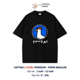 (9KG -100KG) Áo thun cho bé trai bé gái ISEE VN cotton 4 chiều in hình VỊT FUNDAY / BÁNH OREO form regular premium 2