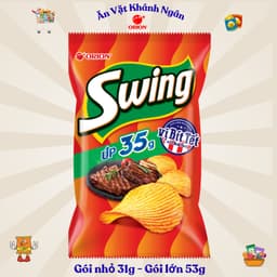 Combo Bánh Snack Khoai Tây OSTAR - SWING Orion Đủ Vị Gói Nhỏ Và Gói Lớn - HÀNG CHÍNH HÃNG 2