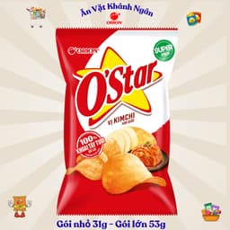 Combo Bánh Snack Khoai Tây OSTAR - SWING Orion Đủ Vị Gói Nhỏ Và Gói Lớn - HÀNG CHÍNH HÃNG 7