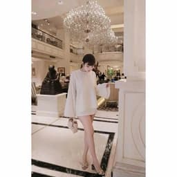 Set Lụa Tô Châu Áo Suông Tay Dài Phối Chân Váy A Ngắn Phong Cách Sang Trọng, Thanh Lịch Ananclothing4 4