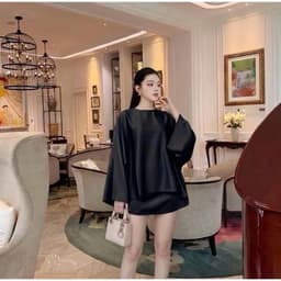 Set Lụa Tô Châu Áo Suông Tay Dài Phối Chân Váy A Ngắn Phong Cách Sang Trọng, Thanh Lịch Ananclothing4 8