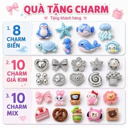[Quà tặng Charm] Set Charm Gắn Dép Sục Phụ Kiện Trang Trí Dép EVA Dép Sục Nhiều Mẫu Dễ Thương 1