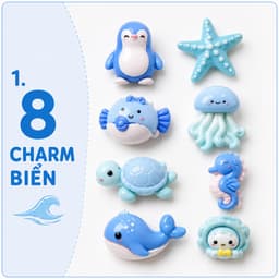 [Quà tặng Charm] Set Charm Gắn Dép Sục Phụ Kiện Trang Trí Dép EVA Dép Sục Nhiều Mẫu Dễ Thương 2