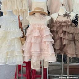Set Áo Yếm Tầng Bèo Hoa 3D + Chân Váy Voan Tiểu Thư Sang Chảnh Đi Biển Chụp Ảnh Ananclothing4 8
