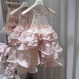 Set Áo Yếm Tầng Bèo Hoa 3D + Chân Váy Voan Tiểu Thư Sang Chảnh Đi Biển Chụp Ảnh Ananclothing4 2