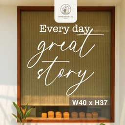 Sticker Decal Dán Chữ Trang Trí Gương - Cửa Kính Câu Slogan, Decal dán 4