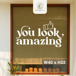 Sticker Decal Dán Chữ Trang Trí Gương - Cửa Kính Câu Slogan, Decal dán 7
