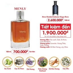 Nước hoa nam Menly Ex - SANG TRỌNG, NAM TÍNH, LỊCH LÃM (100ML) 3