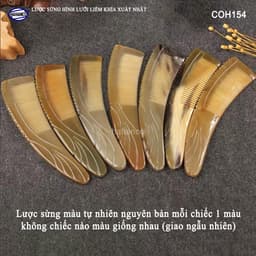 Lược Sừng Xuất Nhật Nguyên Chóp - Lược Chải Tóc Cao Cấp Dành Cho Tóc Dày 6