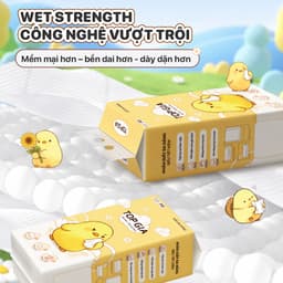 [ĐA NĂNG SIÊU TIẾT KIỆM] Khăn Giấy Pio TopGia Đa Năng Cao Cấp 200 Lần Rút Siêu Dai Cao Cấp Mềm Mịn 4
