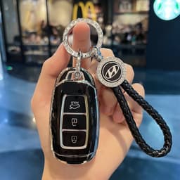 Ốp Chìa Khóa Xe Hyundai Smartkey 3 Nút TPU Dành Cho Accent 2018-2020, Kona, SantaFe Chống Trầy Xước, Chống Va Đập 6