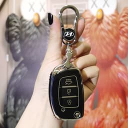 Ốp Chìa Khóa Xe Hyundai Chìa Bật TPU Dành Cho Grand i10, Elantra, Solati Chống Trầy Xước, Chống Va Đập, Chuẩn Form Zin 8