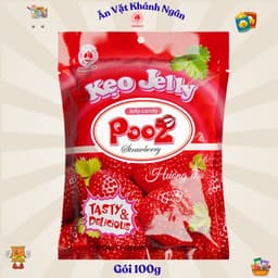 Kẹo Dẻo Jelly Trái Cây Pooz Hải Hà Gói 100g - 350g - HÀNG CHÍNH HÃNG 6