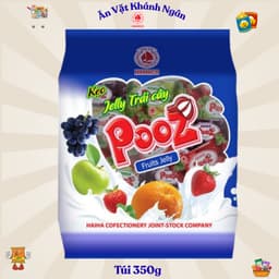 Kẹo Dẻo Jelly Trái Cây Pooz Hải Hà Gói 100g - 350g - HÀNG CHÍNH HÃNG 3