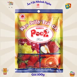 Kẹo Dẻo Jelly Trái Cây Pooz Hải Hà Gói 100g - 350g - HÀNG CHÍNH HÃNG 5